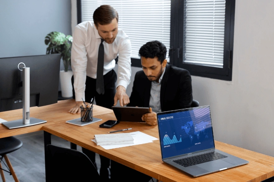 Internal audit team reviewing operational controls, dashboards, and risk documentation for tokenized assets